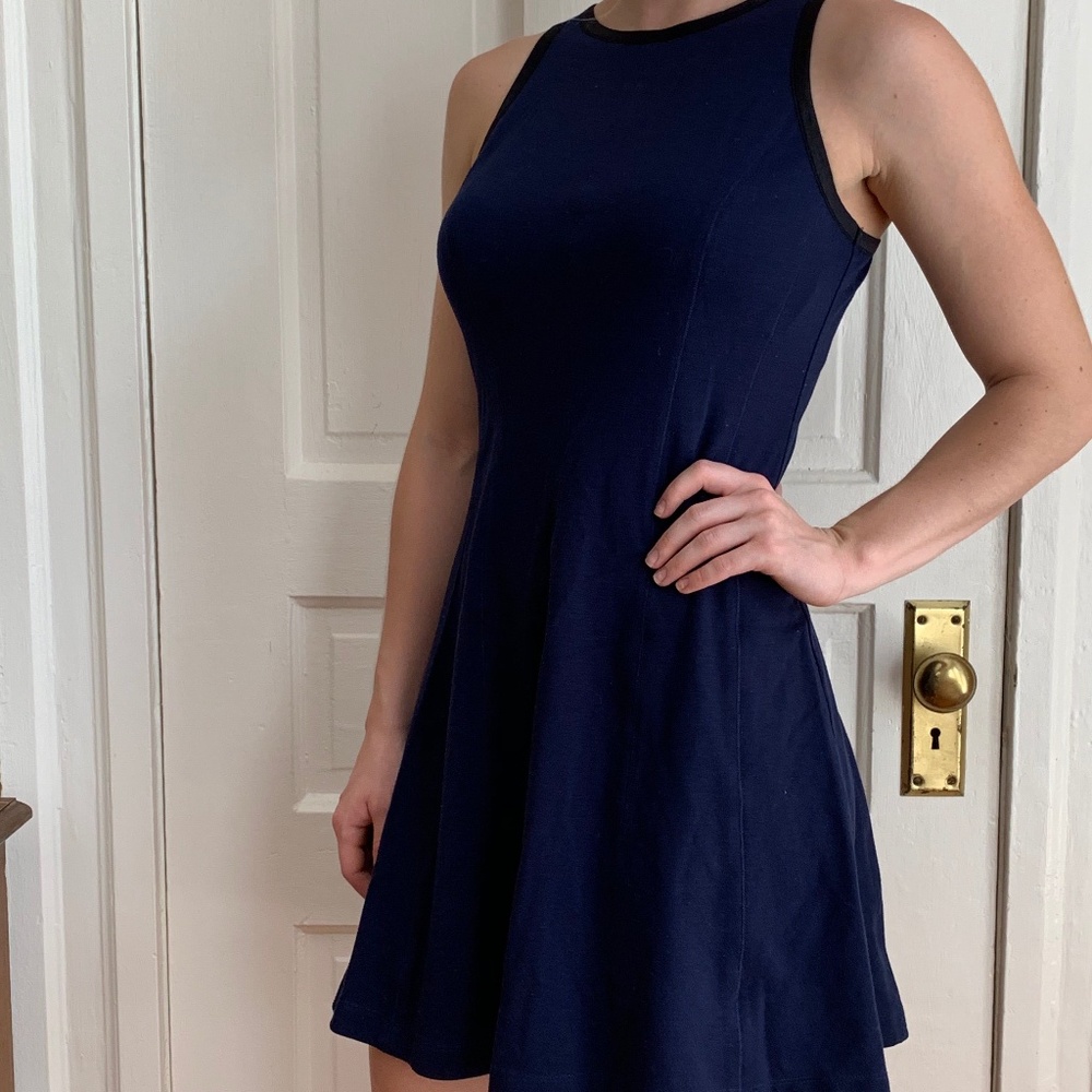 Navy Metaphor Dress
